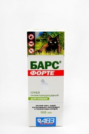 АВЗ Барс ФОРТЕ спрей для кошек инсектоакарицидный на фипрониле (13543) - ТЕРА БАРС ФОРТЕ Спрей для кошек.jpg