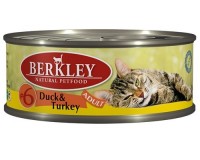 Berkley (Беркли) 75105 консервы для кошек №6 Утка с индейкой 100г (37012)