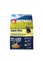 Ontario Adult Mini Lamb & Rice (Онтарио для собак малых пород с ягненком и рисом)