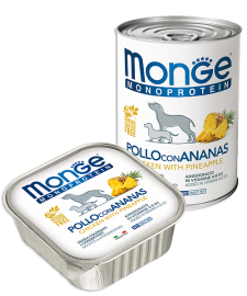 Monge MONOPROTEIN Fruits POLLO CON ANANAS (Монж консервы для собак из курицы с ананасом) - Monge MONOPROTEIN Fruits POLLO CON ANANAS (Монж консервы для собак из курицы с ананасом)
