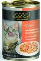 Эдель Кэт консервы для кошек кусочки в соусе 3 вида мяса 400 гр