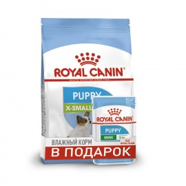 Акция! X-Small Puppy (Junior)  (Royal Canin для юниоров карликовых пород, 1,5кг + 2пауча) (87496)  - Акция! X-Small Puppy (Junior)  (Royal Canin для юниоров карликовых пород, 1,5кг + 2пауча) (87496) 