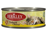 Berkley (Беркли) 75106 консервы для кошек №7 Индейка с сыром 100г (37010)