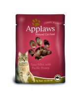 Applaws паучи для кошек с тунцом и королевскими креветками, Cat Tuna & Pacifc Prawn pouch