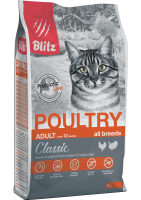 Blitz Classic Adult Cats Poultry (Блитц корм для взрослых кошек с домашней птицей)