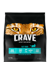 Crave Adult Cat Food (Крейв беззерновой для кошек с лососем и белой рыбой)