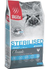 Blitz Classic Adult Sterilised Chicken (Блитц корм для стерилизованных кошек с курицей) - Blitz Classic Adult Sterilised Chicken (Блитц корм для стерилизованных кошек с курицей)