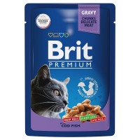 Brit Premium (Брит паучи для кошек треска в соусе)
