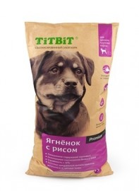 Корм TiTBiT для щенков крупных пород ягненок с рисом - Корм TiTBiT для щенков крупных пород ягненок с рисом
