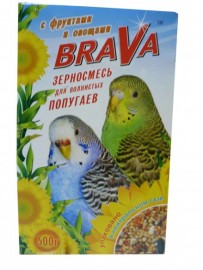 Брава Корм для волнистых попугаев Фрукты+овощи (17449) - Брава Корм для волнистых попугаев Фрукты+овощи (17449)