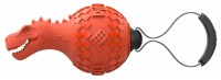GiGwi ГиГви Игрушка для собак динобол т-рекс с отключаемой пищалкой оранжевый