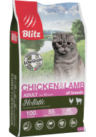 Blitz Holistic Adult Cats Chicken&Lamb (Блиц корм для взрослых кошек с курицей и ягненком)