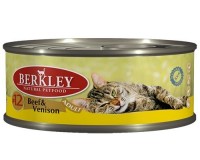 Berkley (Беркли) 75111 консервы для кошек №12 Говядина с олениной 100г (37138)