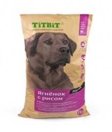 Корм TiTBiT для собак крупных пород ягненок с рисом - Корм TiTBiT для собак крупных пород ягненок с рисом