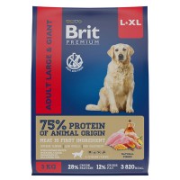 Brit Premium Adult L-XL (Брит корм для собак крупных и гигантских пород)