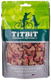 TiTBiT лакомство для собак косточки мясные с индейкой и ягненком - TiTBiT лакомство для собак косточки мясные с индейкой и ягненком