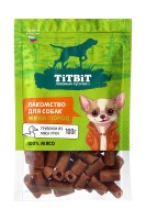 TiTBiT лакомство для собак мини пород трубочки из мяса утки