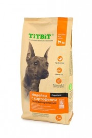 Корм TiTBiT для собак всех пород гипоаллергенный с индейкой и картофелем - Корм TiTBiT для собак всех пород гипоаллергенный с индейкой и картофелем