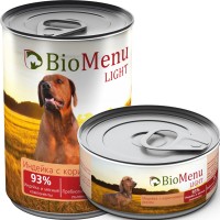 Консервы Био Меню Лайт для собак (индейка с коричневым рисом) (47467, 29814)