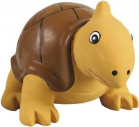 №1 Игрушка для собак "Толстая черепаха с пищалкой латекс" 8 см (83888)