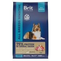 Brit Premium Sensitive Lamb (Брит корм для взрослых собак с ягненком и рисом)