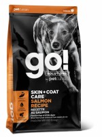 GO! SKIN + COAT Salmon Recipe (Гоу Натурал для щенков и собак со свежим лососем и овсянкой) (84796, 84795, 84794)