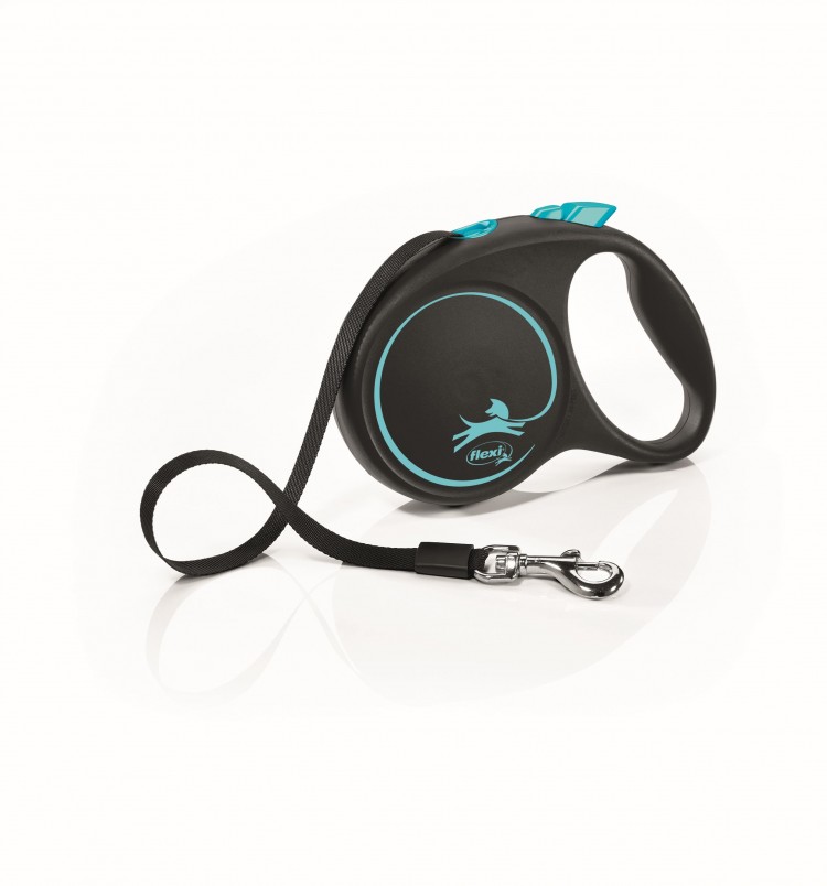 Flexi Black Design M (Флекси рулетка 5 м до 25 кг лента)