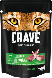 Crave Adult Cat Food (Крейв пауч беззерновой для кошек с ягненком) - Crave Adult Cat Food (Крейв пауч беззерновой для кошек с ягненком)