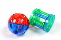Beeztees НАБОР игрушек для кошек "мяч-погремушка и цилиндр с колокольчиком" 16343 (425052)
