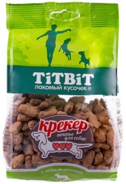 TiTBiT печенье для собак крекер с мясом ягненка - TiTBiT печенье для собак крекер с мясом ягненка