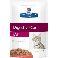 Hill's i/d Digestive Care (Хиллс паучи при расстройствах пищеварения с лососем) (36629)