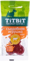TiTBiT съедобная игрушка mini косточка с телятиной
