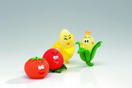 Beeztees игрушка для щенков "веселый фрукт" в ассорт. 16373 (620206) - 16373 веселый фрукт.jpg