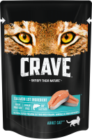 Crave Adult Cat Food (Крейв пауч беззерновой для кошек с лососем)