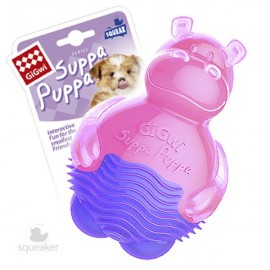 Gigwi Гигви Игрушка для собак Suppa Puppa Бегемотик с пищалкой 10см (63005) - бегемотик с пищалкой.jpg