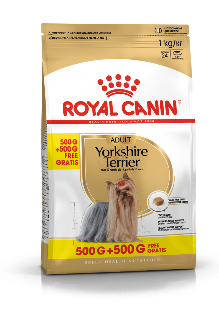 Royal canin йоркширский терьер. Роял Канин Йоркшир терьер 500гр. Royal Canin Yorkshire Terrier Adult 500гр для взрослых. Роял Канин для йоркширов. Роял Канин для йоркширских терьеров.