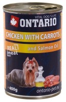 Ontario Chicken, Carrots, Salmon Oil (Онтарио консервы для собак: курица и морковь)