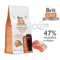 Brit Care Superpremium Cat Sterilised (Брит каре для стерилизованных кошек контроль веса с морской рыбой и индейкой)