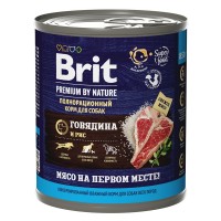 Brit Premium By Nature (Брит консервы для собак с говядиной и рисом)