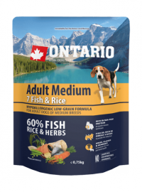 Распродажа! Ontario Adult Medium Fish & Rice (Онтарио для собак с 7 видами рыб и рисом)(10171030р) - Распродажа! Ontario Adult Medium Fish & Rice (Онтарио для собак с 7 видами рыб и рисом)(10171030р)