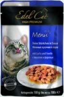 Эдель Кэт паучи для кошек кусочки в соусе Лосось и форель 100 гр (10549)