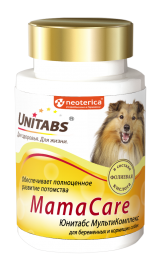 Unitabs МамаCare Витаминно-минеральный комплекс для беременных и кормящих собак 100 таб. (49695) - Unitabs МамаCare Витаминно-минеральный комплекс для беременных и кормящих собак 100 таб. (49695)