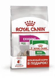 Mini Exigent (Royal Caninдля собак-приверед мелких пород 3 кг + 2 пауча(3130307)  - Mini Exigent (Royal Caninдля собак-приверед мелких пород 3 кг + 2 пауча(3130307) 