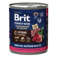 Brit Premium By Nature (Брит консервы для собак с сердцем и печенью)