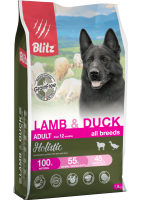 Blitz Lamb & Duck All Breeds Grain Free (Блиц беззерновой сухой корм для взрослых собак всех пород ягненок и утка)