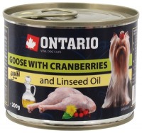 Ontario Mini - Goose, Cranberries, Dandelion and linseed oil (Онтарио консервы для собак: гусь и клюква)