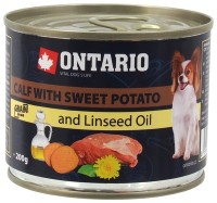 Ontario Mini - Calf, Sweetpotato, Dandelion and linseed oil (Онтарио консервы для собак: телятина и батат)