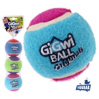 Gigwi Гигви Игрушка для средних и крупных собак Три мяча с пищалкой 8см МП/3 (58842)