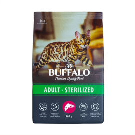 Распродажа! Mr.Buffalo STERILIZED (Баффало для стерилизованных кошек с лососем) - Распродажа! Mr.Buffalo STERILIZED (Баффало для стерилизованных кошек с лососем)