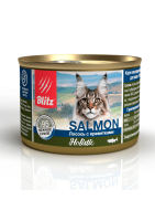 Blitz Holistic SALMON (Блиц консервы для кошек лосось и креветка суфле)